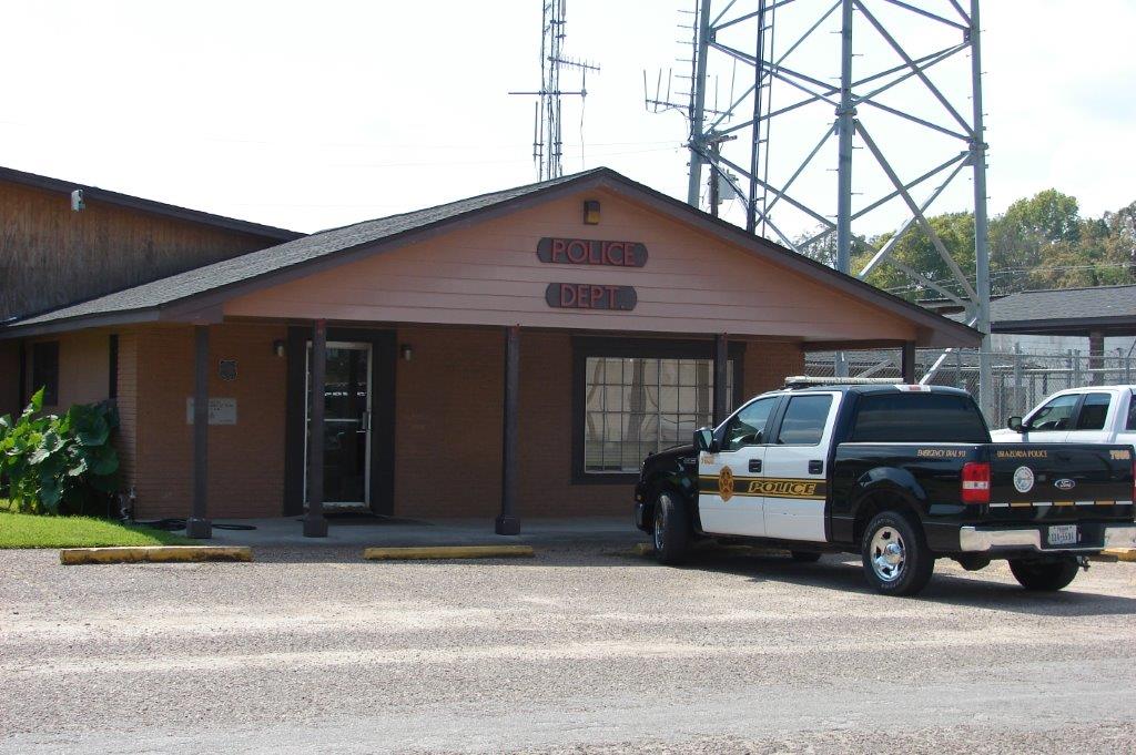 Police cruiser outside of station